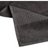 Bella 4PC Bath Towel Set – 100% Combed Cotton 550 GSM, Ultra Soft, Absorbent, Popcorn Weave – Variety of Colors (Dark Grey)