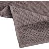 Bella 4PC Bath Towel Set – 100% Combed Cotton 550 GSM, Ultra Soft, Absorbent, Popcorn Weave – Variety of Colors (Medium Grey)