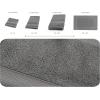 Blake Deluxe 7 Piece Bath Towel and Bath Mat Set – Densely Woven Premium Ultra Soft, High Absorbency Combed Cotton – Luxury Spa Bath Towels – 700 GSM (Light Grey)