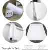 Blake Deluxe 7 Piece Bath Towel and Bath Mat Set – Densely Woven Premium Ultra Soft, High Absorbency Combed Cotton – Luxury Spa Bath Towels – 700 GSM (White)