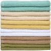 Bumble Deluxe Bar Towels | 16” x 19” Premium Bar Mop for Kitchen | Super Absorbent Kitchen Towels | 100% Cotton Heavy Weight 2-ply Yarn | Ribbed Weave (12 Pack) (SPA)(Spa)