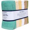Bumble Deluxe Bar Towels | 16” x 19” Premium Bar Mop for Kitchen | Super Absorbent Kitchen Towels | 100% Cotton Heavy Weight 2-ply Yarn | Ribbed Weave (12 Pack) (SPA)(Spa)