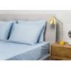 Bumble Luxury Percale 4 Piece Bed Sheet Set – 100% USA Grown Best Pima Cotton Sheets – Ultra Crisp, Smooth Finish Cooling Sheets – Classy Supima Cotton Sheets – King Size, Sky Blue