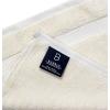 Bumble Luxury Wash Cloth Set of 12/12” x 12” Premium Wash Cloth/Ultra Soft, Highly Absorbent 800 GSM Heavy Weight Combed Cotton (Cream)