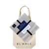 Bumble Luxury Wash Cloth Set of 12/12” x 12” Premium Wash Cloth/Ultra Soft, Highly Absorbent 800 GSM Heavy Weight Combed Cotton (Light Grey, 12 Pack Washcloths)