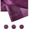 Thick Luxury Bath Towels – 30” x 60” | Heavy Weight | LargeBath Towels | 100% Combed Cotton | Ultra Soft & Highly Absorbent | 800 GSM | Violet Bath Sheet – 2 Pack