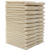 Bumble Luxury Wash Cloth Set of 12/12” x 12” Premium Wash Cloth/Ultra Soft, Highly Absorbent 800 GSM Heavy Weight Combed Cotton (Cream)