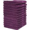 imageBumble Luxury Wash Cloth Set of 1212 x 12 Premium Wash ClothUltra Soft Highly Absorbent 800 GSM Heavy Weight Combed Cotton Violet 12 Pack Washcloths