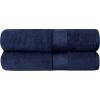 Thick Luxury Bath Towels – 30” x 60” | Heavy Weight | LargeBath Towels | 100% Combed Cotton | Ultra Soft & Highly Absorbent | 800 GSM | Navy Bath Sheet – 2 Pack