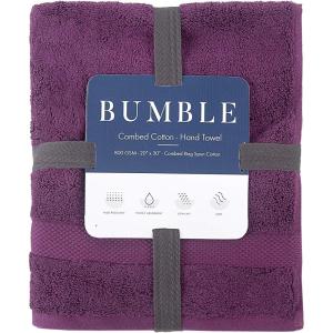 Bumble Luxury Thick Hand Towel – 20” x 30” | Heavy Weight | Luxury Bath Towel | 100% Combed Cotton | Ultra Soft & Highly Absorbent | 800 GSM | Violet Hand Towel – 1 Pack