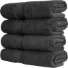 Luxury Thick Oversized Bath Towels – 30′ x 60′ | Extra Large | 100% Combed Cotton | Ultra Soft & Highly Absorbent | 800 GSM | Grey Bath Sheet – 4 Pack