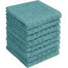 Bumble Kitchen Towels | 100% Cotton Dish Towels with Hanging Loop | 16″x 28″ | 380GSM | Absorbent Kitchen Towel Set | 6 Pack, Aqua(Aqua – Solid)