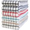 Bumble Kitchen Towels | 100% Cotton Dish Towels with Hanging Loop | 16″x 28″ | 380GSM | Absorbent Kitchen Towel Set | 6 Pack, Aqua(Multicoloured)