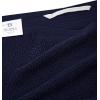 Premium Kitchen Towels (16”x 28”, 6 Pack), 3 pc Yarn Dyed + 3 Solid – Multiple Kitchen Towel Set Design – 380 GSM Highly Absorbent Tea Towels Set with Hanging Loop (Tan,Weave Design)(Navy Blue)