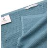 Premium Kitchen Towels (16”x 28”, 6 Pack), 3 pc Yarn Dyed + 3 Solid – Multiple Kitchen Towel Set Design – 380 GSM Highly Absorbent Tea Towels Set with Hanging Loop (Tan,Weave Design)(Aqua)